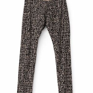 Motherhood Maternity Black & Cream Abstract Print Leggings – Size XL